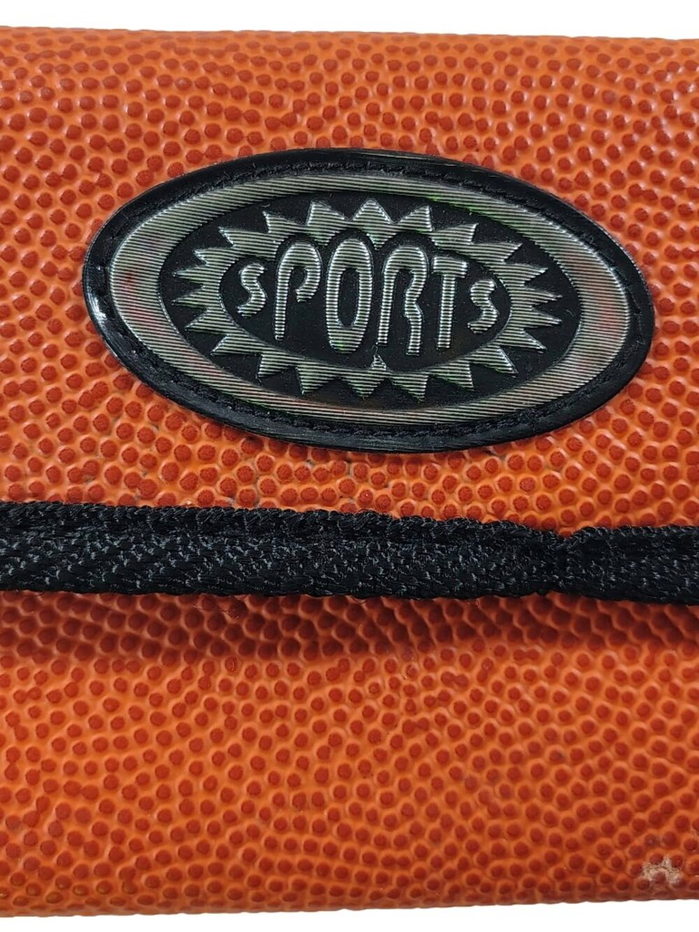 Men's Orange Tri-Fold Sports Basketball Themed Wallet by T.H.E. Northwest